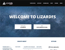 Tablet Screenshot of lizardfs.org